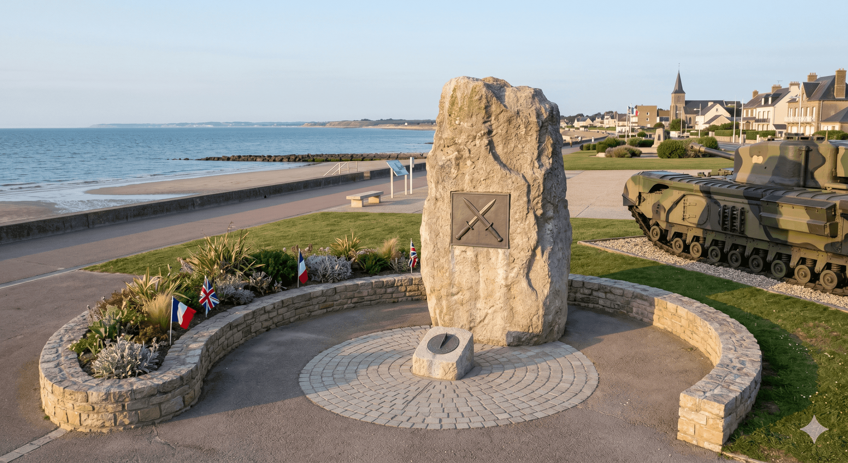 Monument Royal Marines Luc-sur-Mer