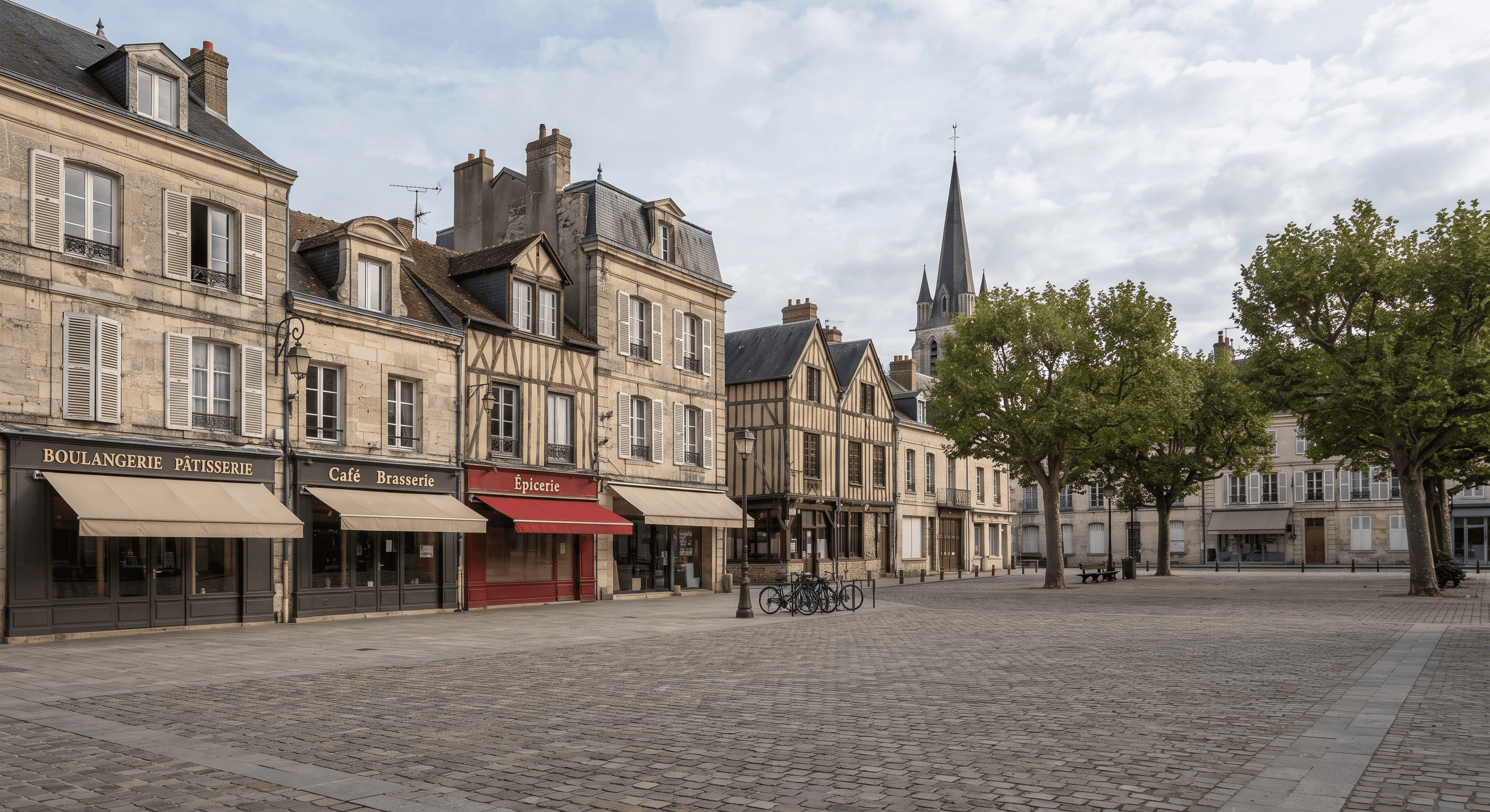 Place du Marché d'Étrépagny