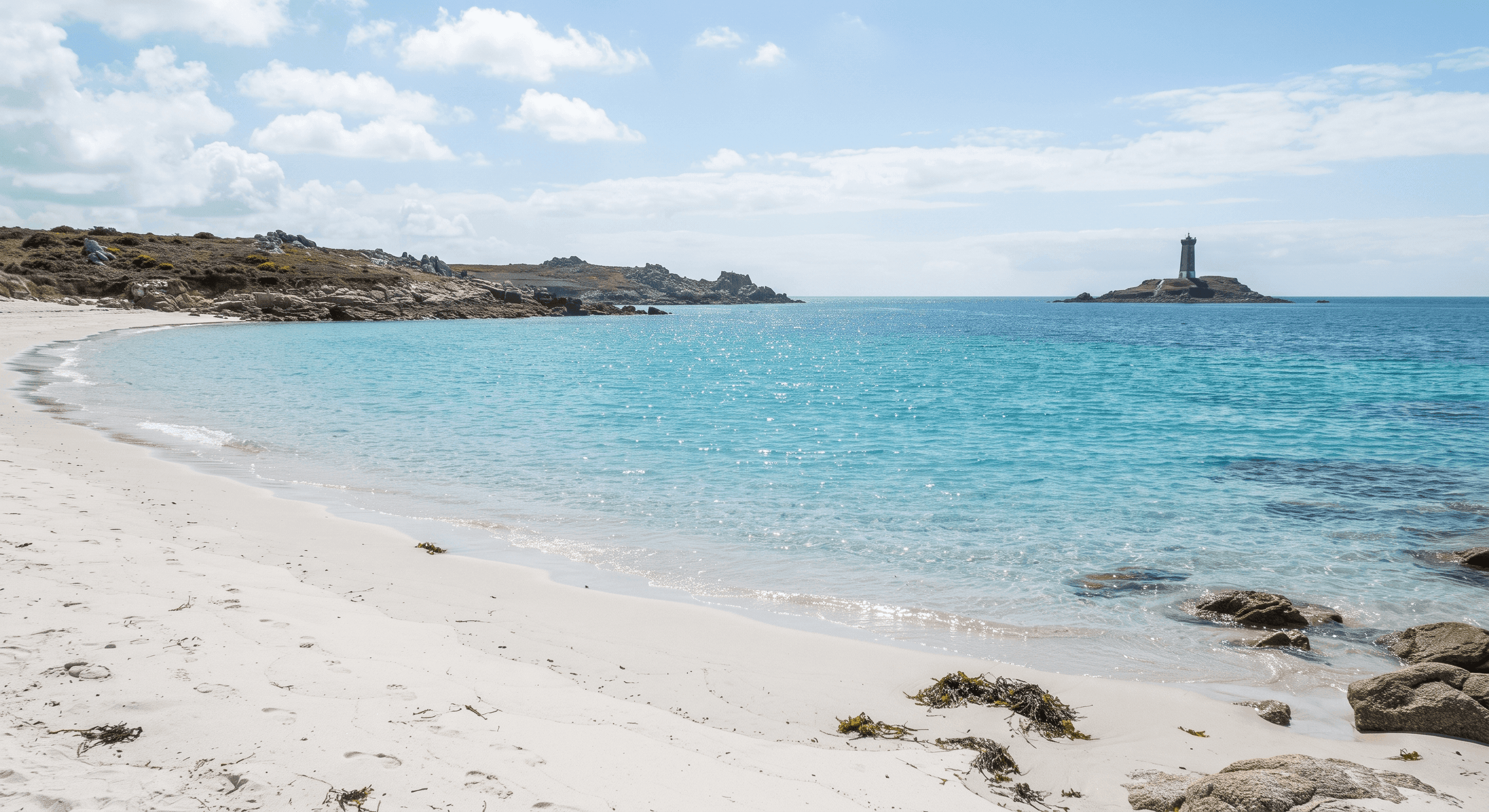 Plage de la Grève Blanche à Plouguerneau