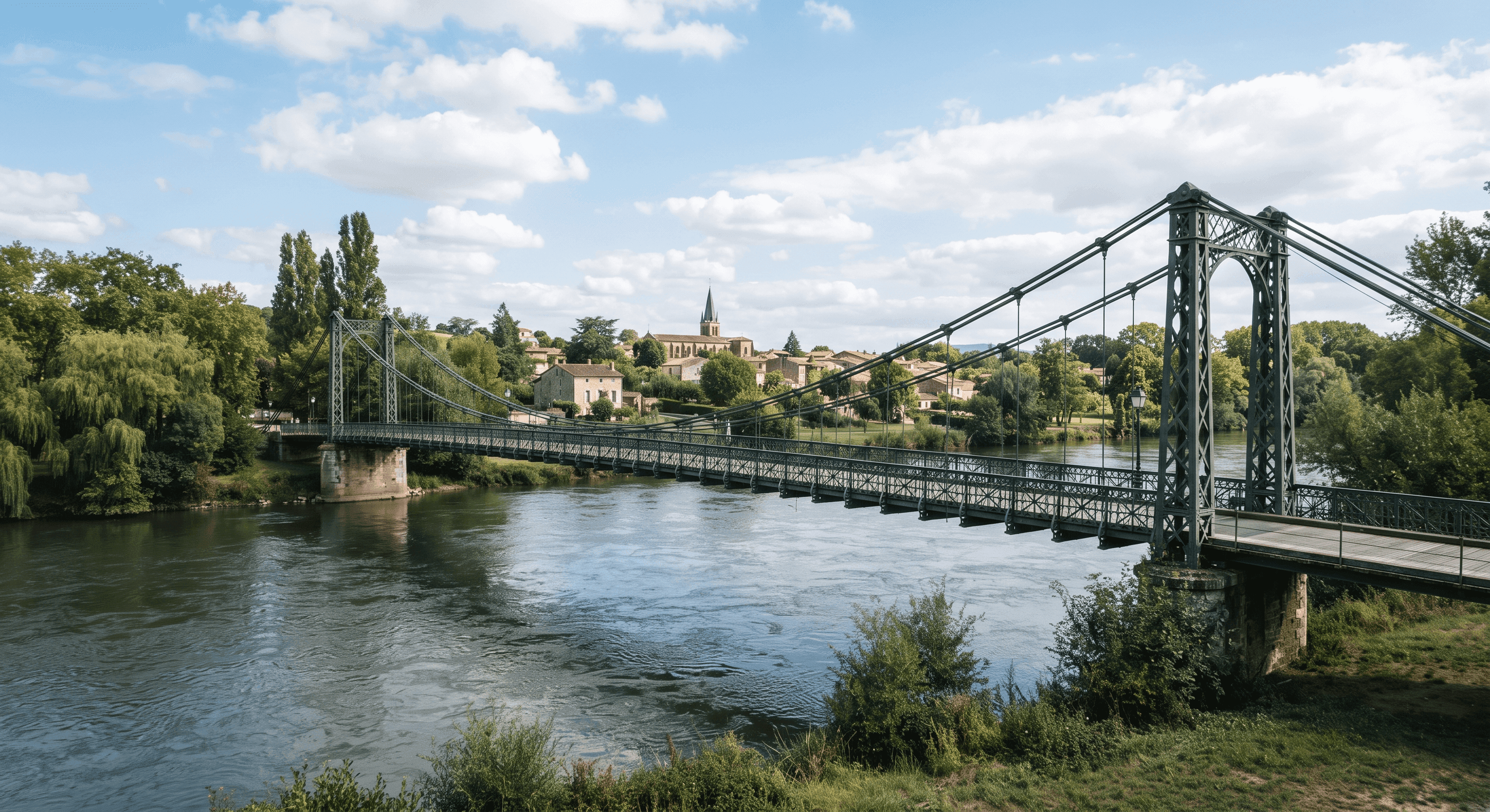Pont suspendu de Merville