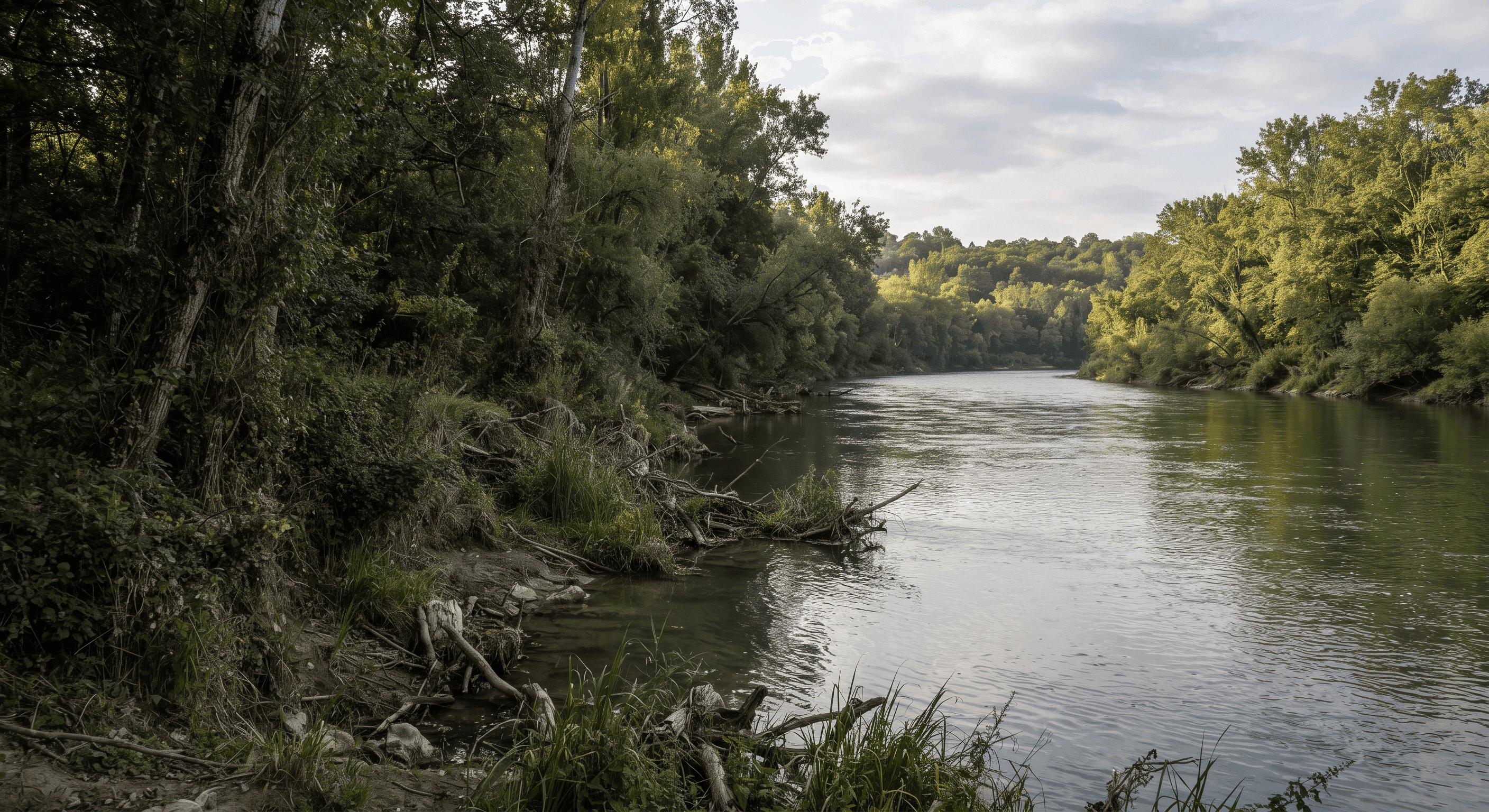 Berges de la Garonne à Roquettes