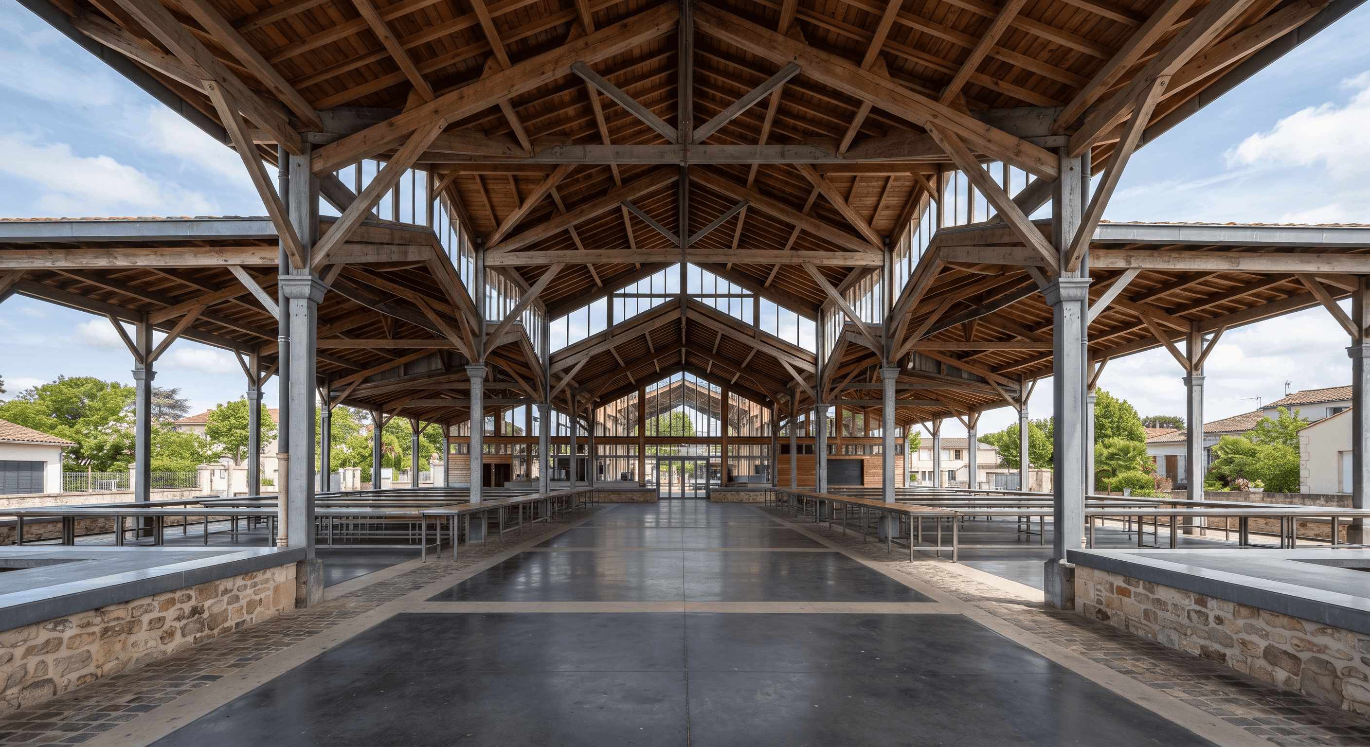 Marché couvert de Biganos