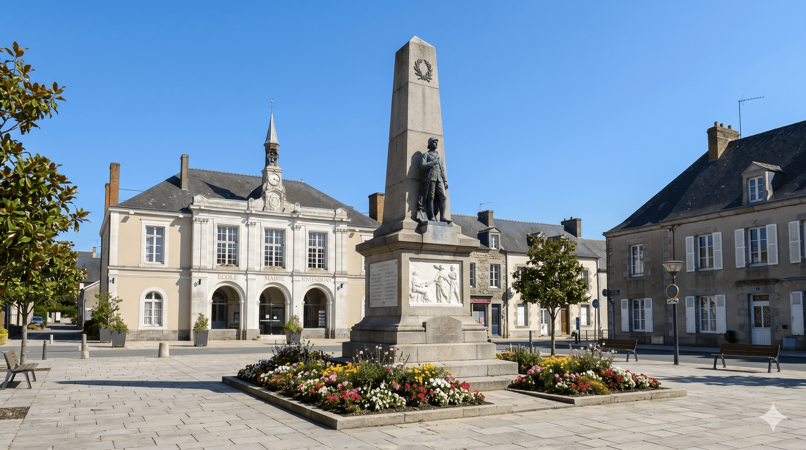 Place de la Victoire Bain-de-Bretagne