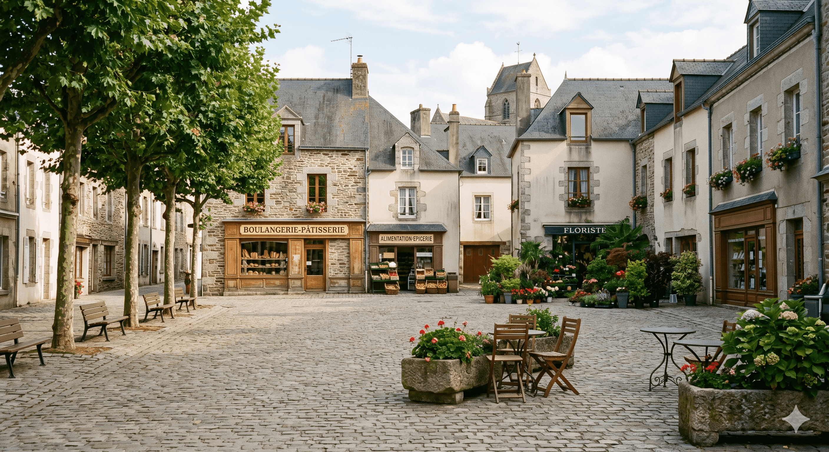 Place des Marelles à Chantepie