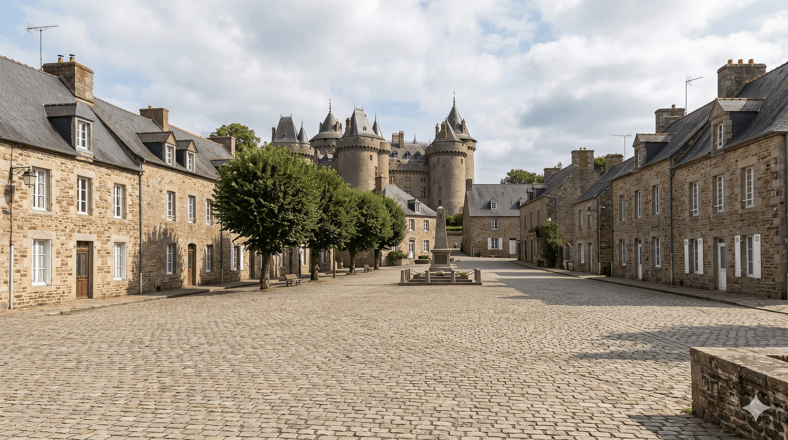 Place des Déportés à Combourg