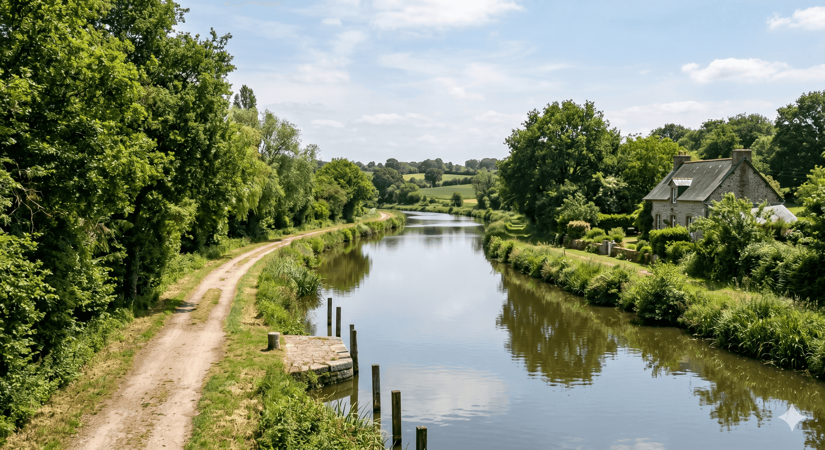 Canal d'Ille-et-Rance à Melesse