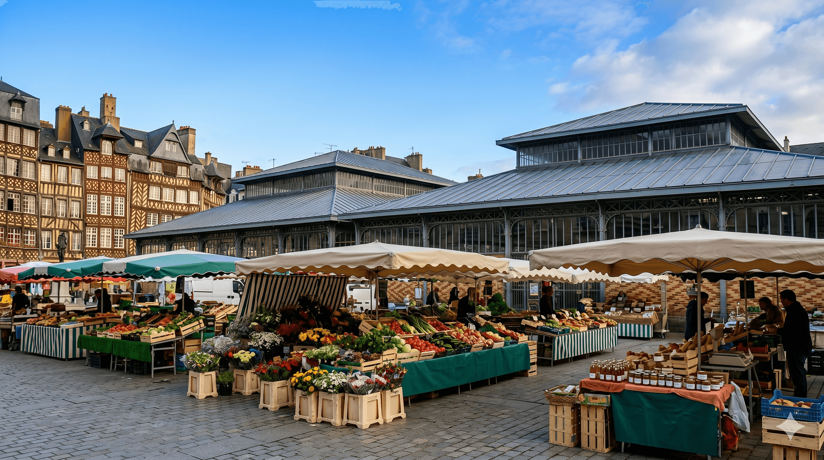 Marché de la place des Lices à Rennes