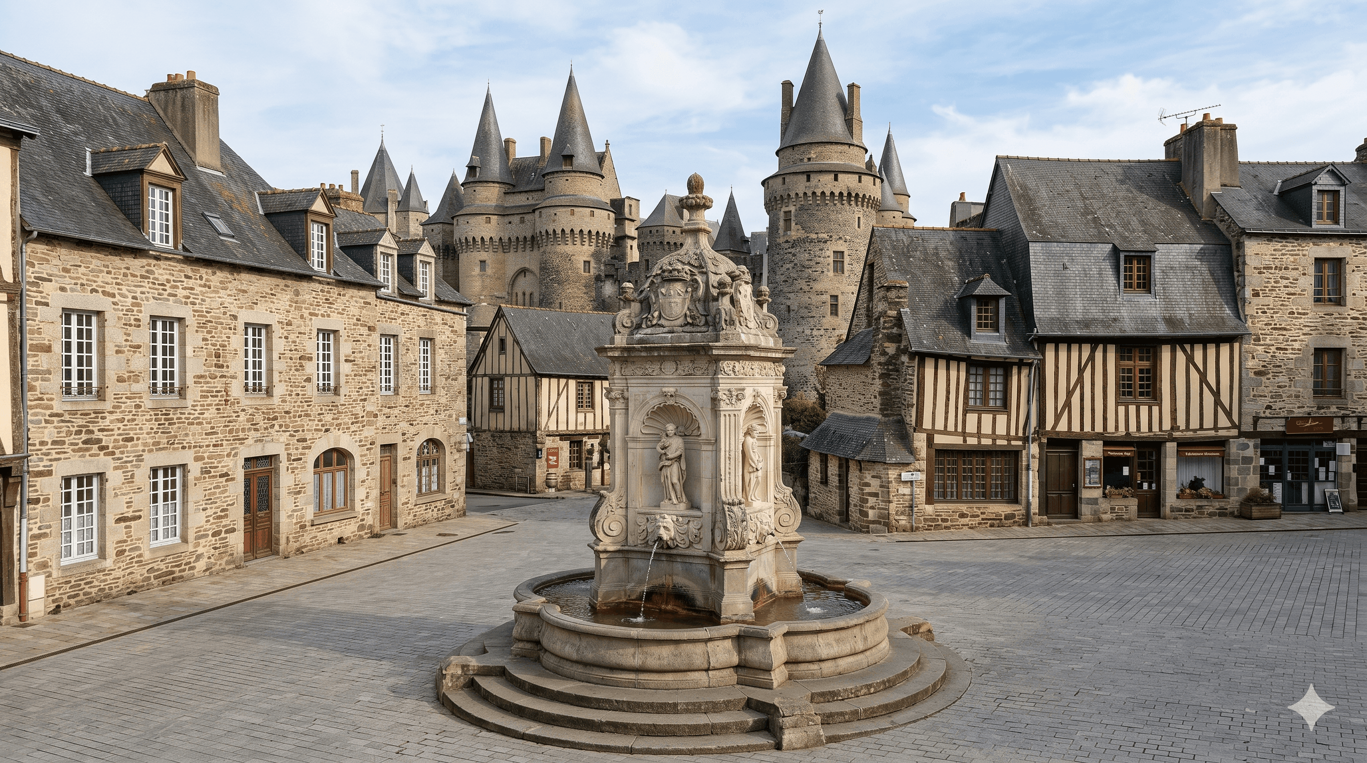 Place de la République à Vitré