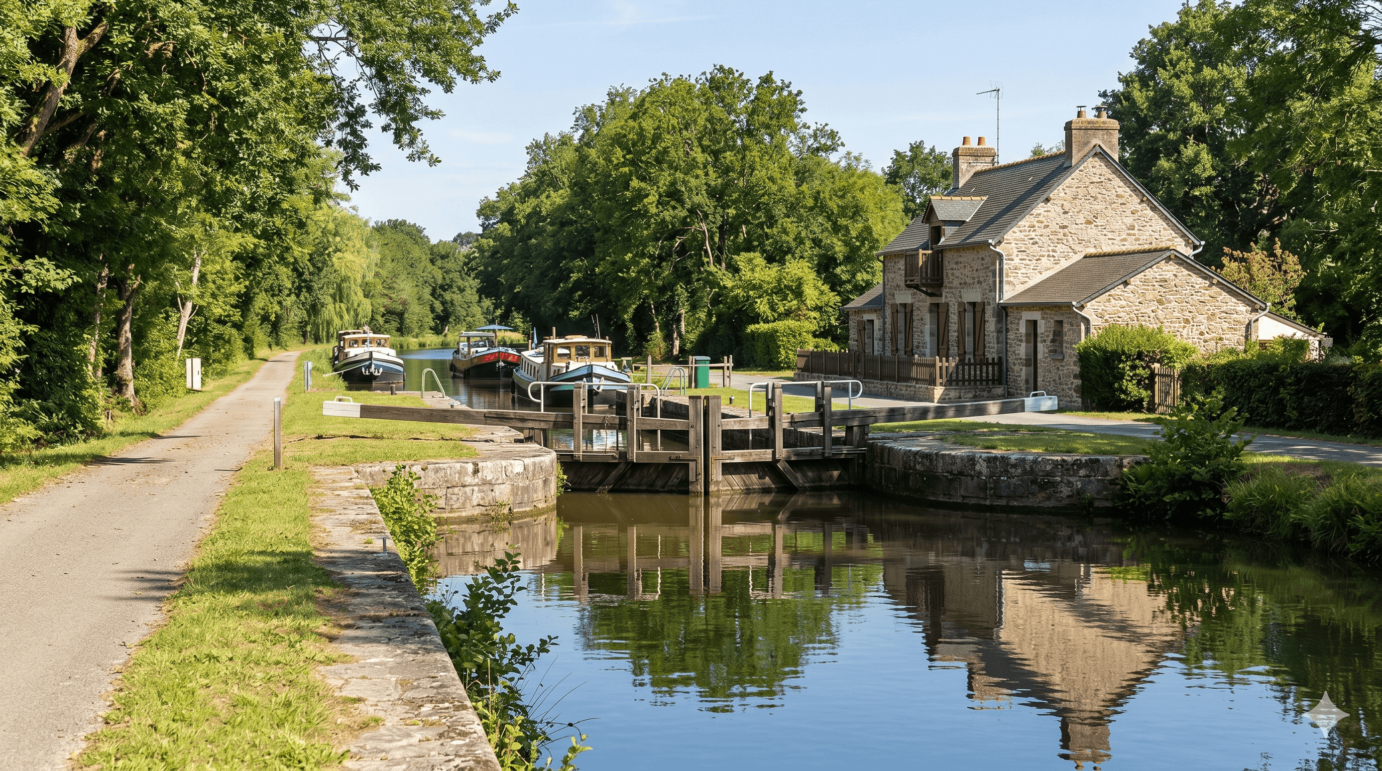 L'écluse de Maclais à Plessé