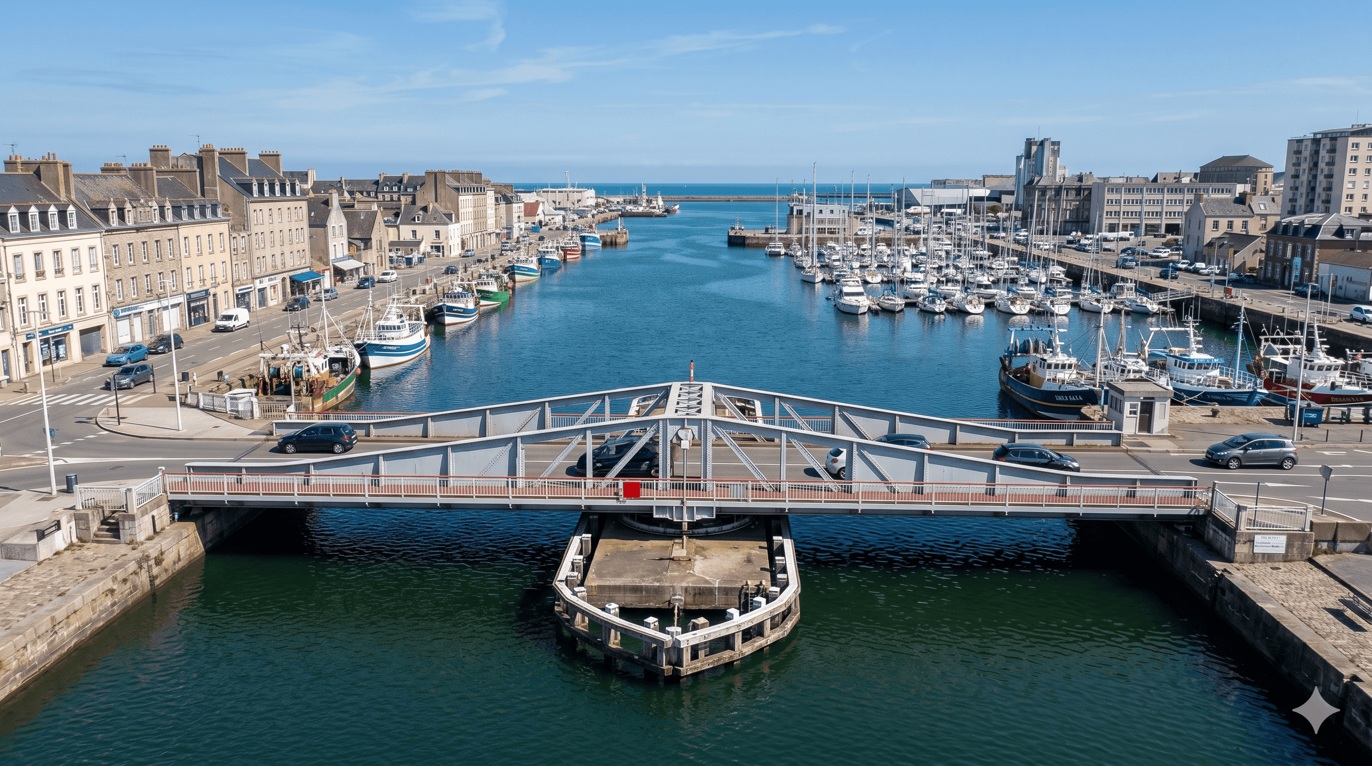 Le pont tournant de Cherbourg