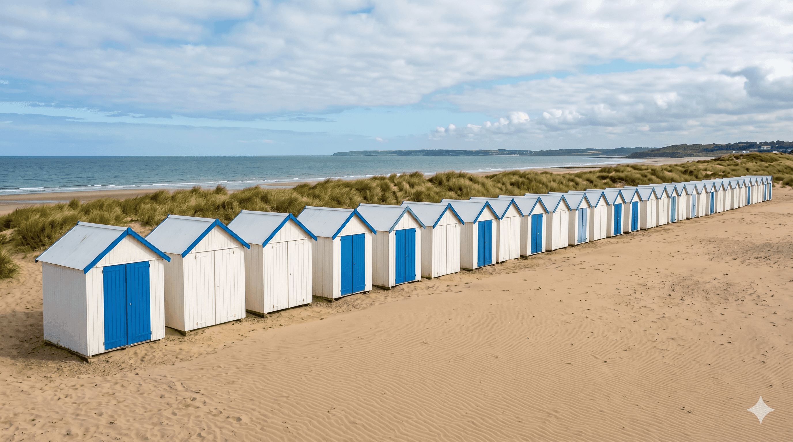 Cabines de plage de Donville