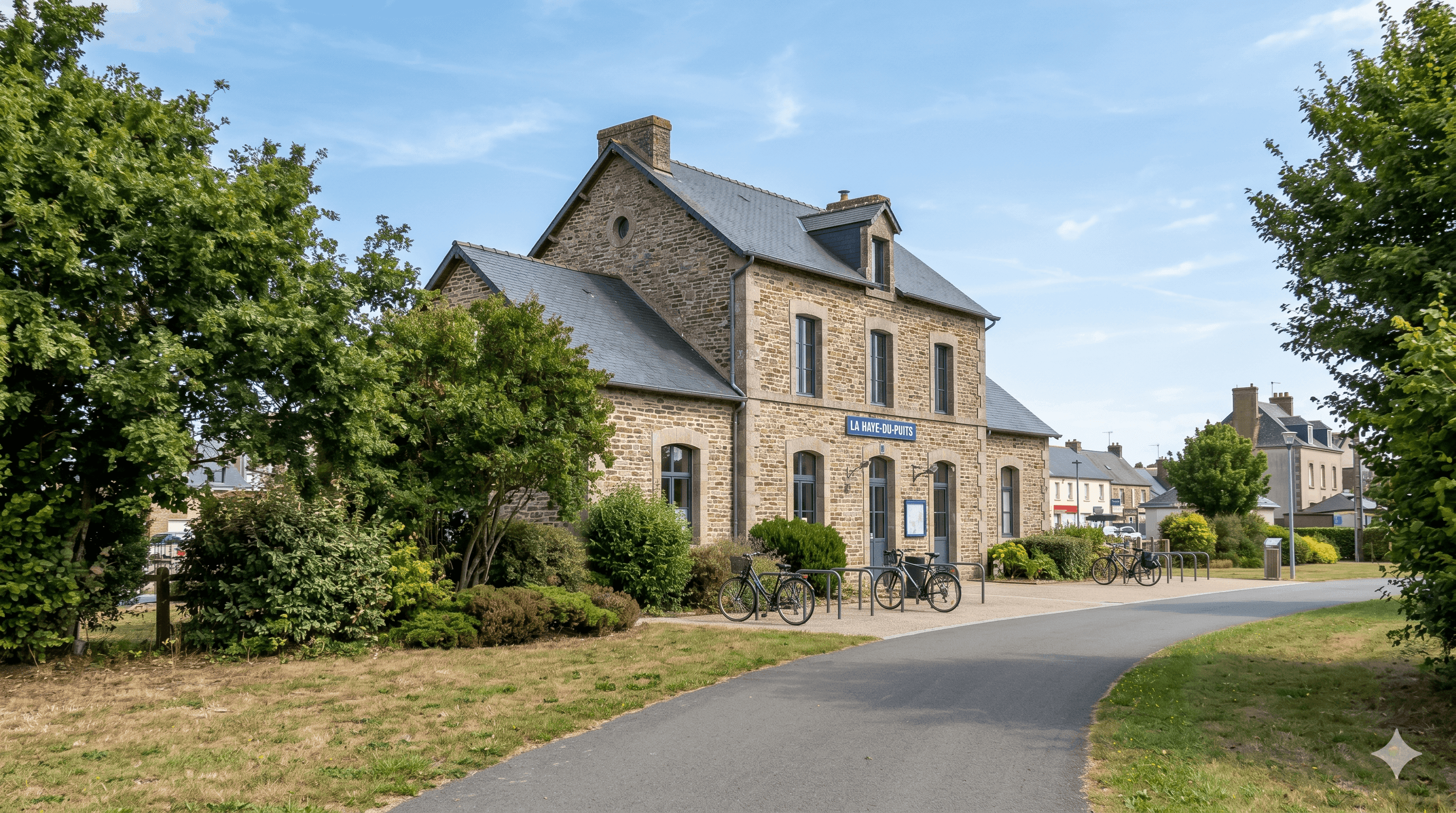 Gare et voie verte de La Haye