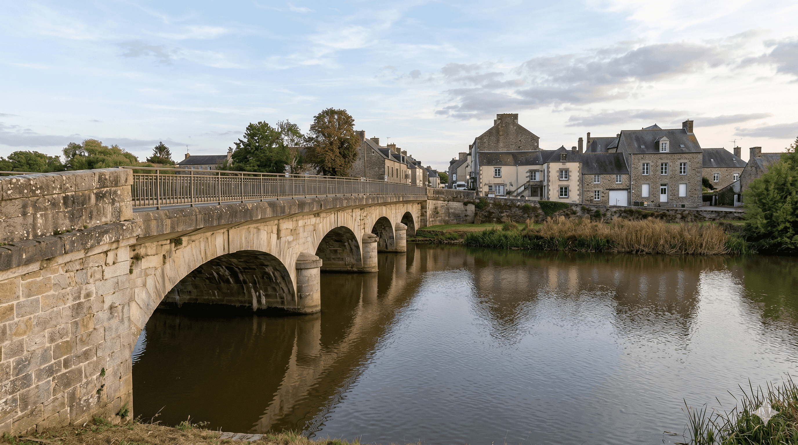 Pont sur le Couesnon à Pontorson