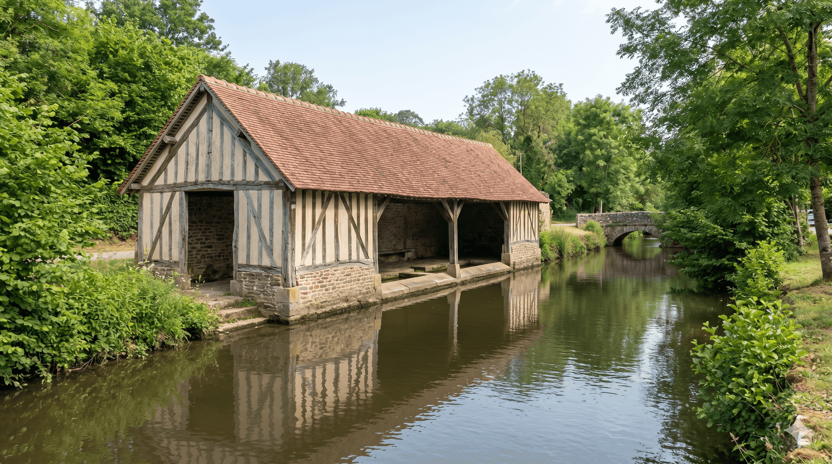 Lavoir du Beuvron à Saint-James