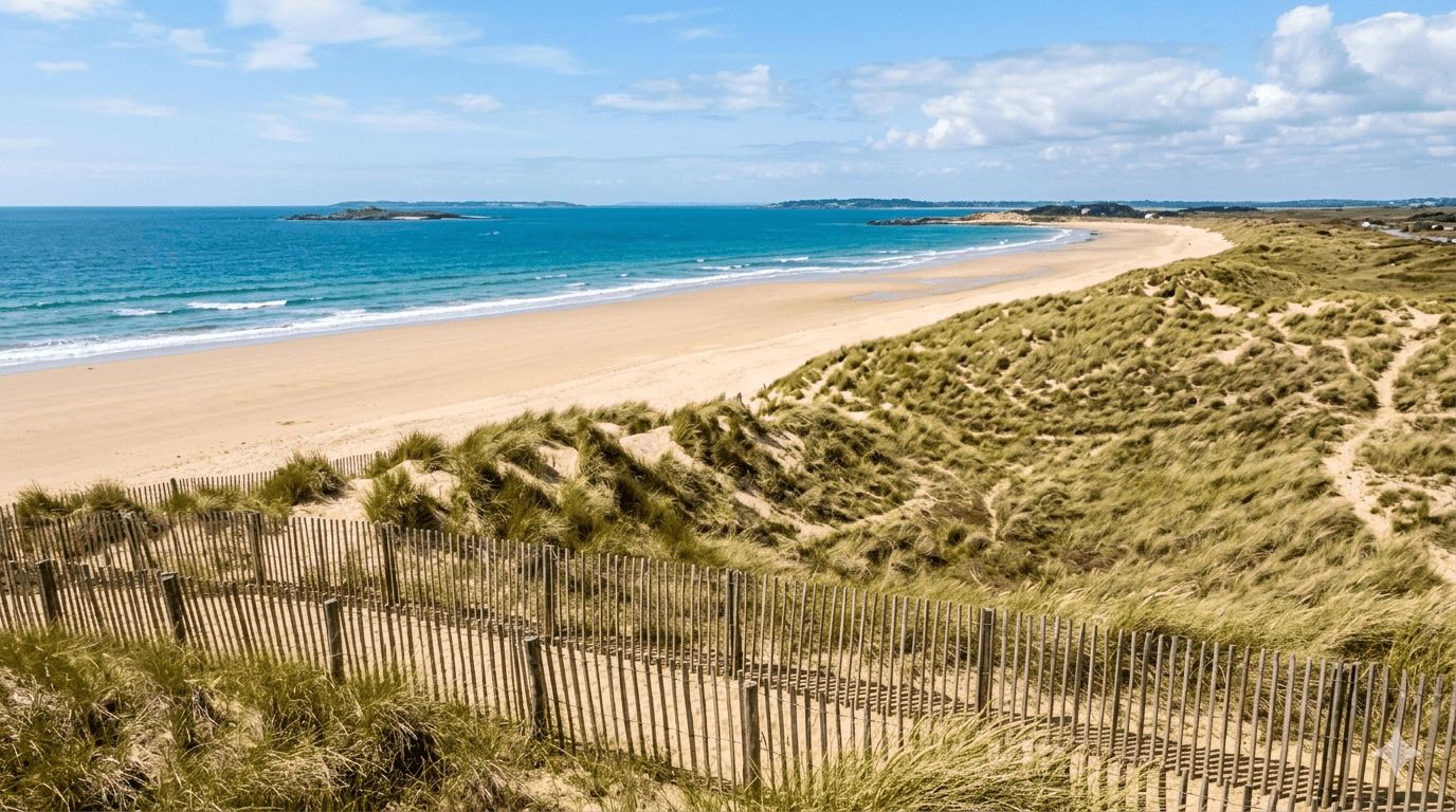 Plage de Kerhillio à Erdeven