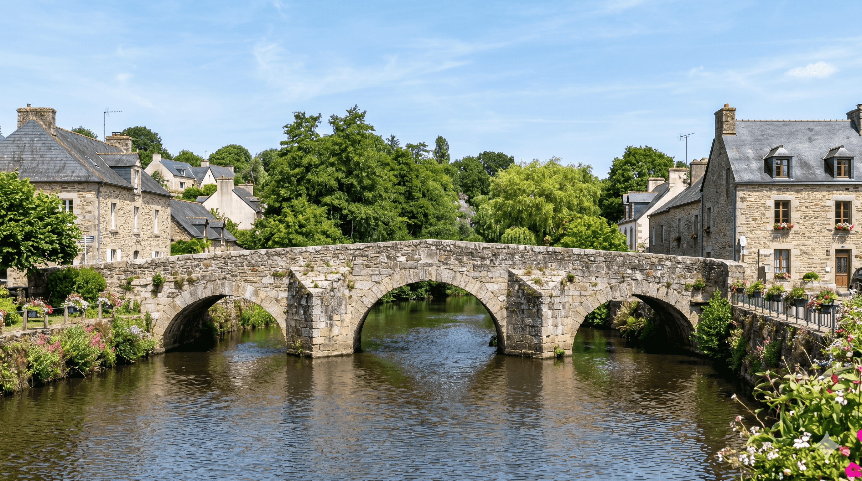 Pont sur l'Aff à La Gacilly
