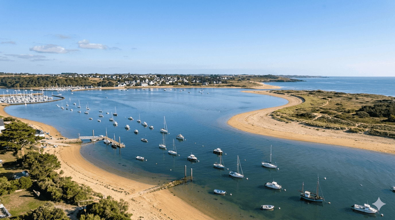 L'estuaire de la Laïta à Guidel
