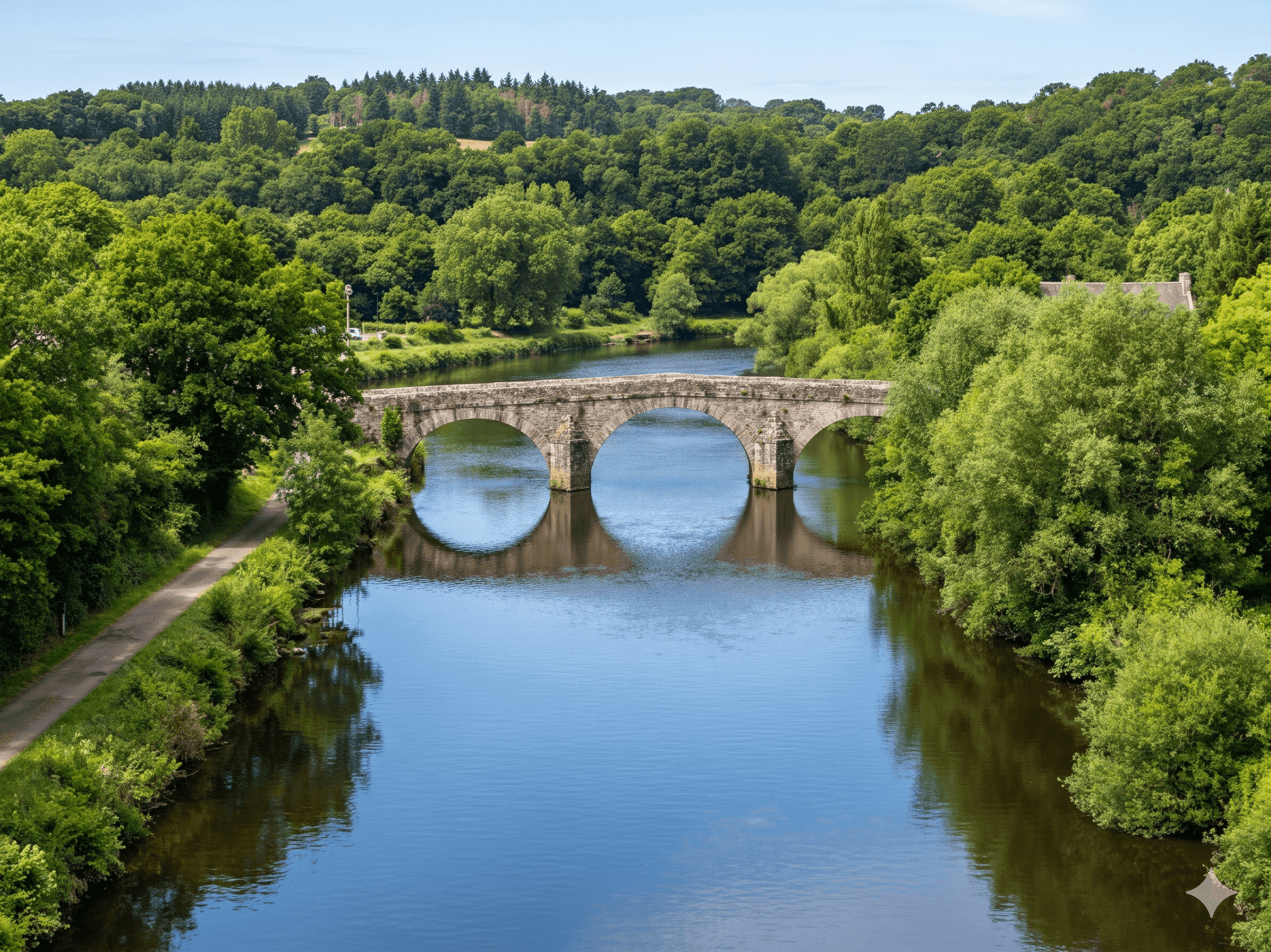 Pont d'Augan sur le Blavet