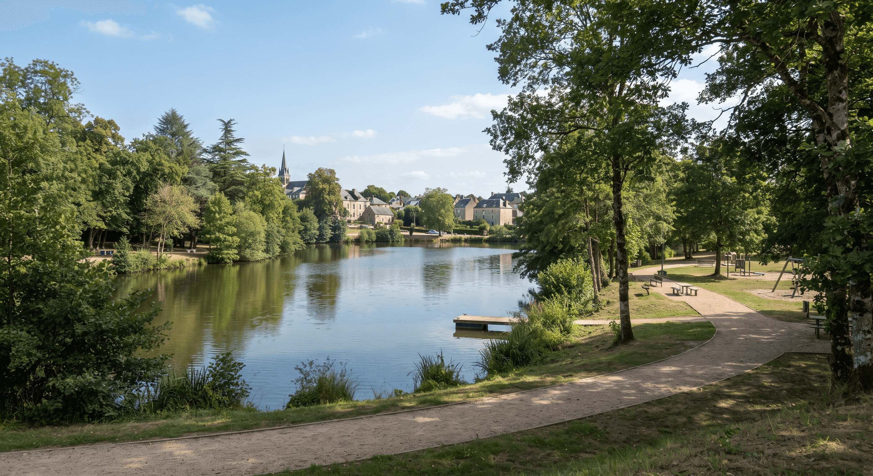 Le plan d'eau de Saint-Calais