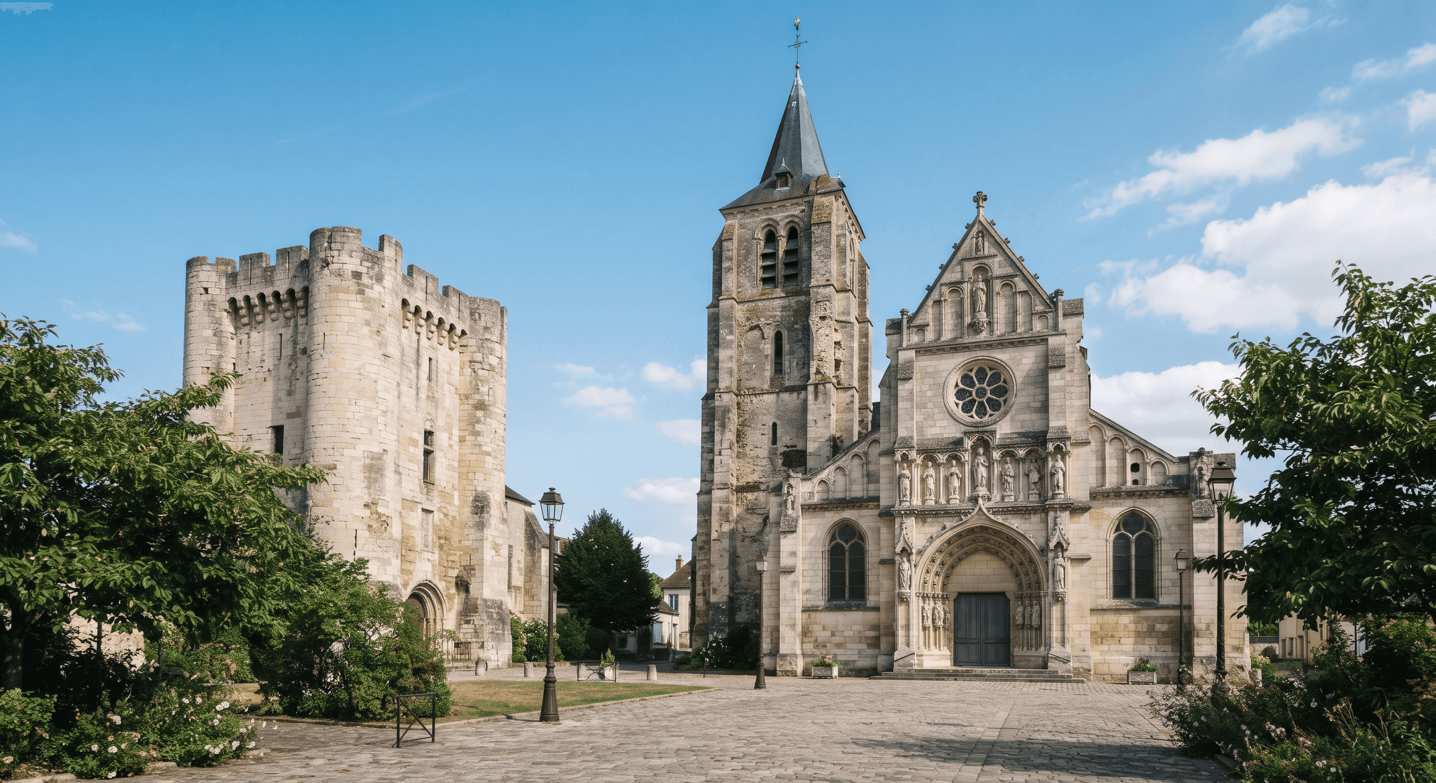 Eglise et Tour Saint-Rieul Louvres